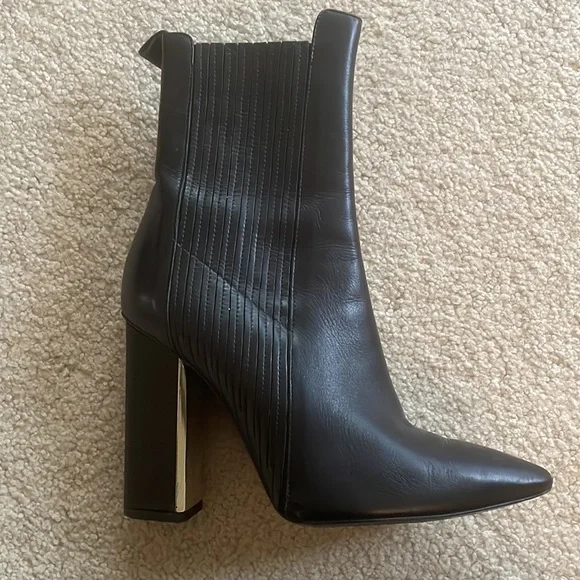 ALLSAINTS Chelsea Black Leather Boots size 40 9 - Picture 3 of 13